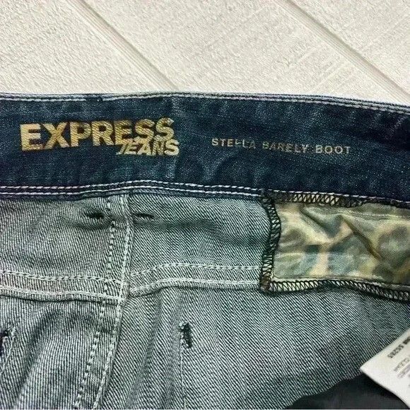 Express Womens Stella Barely Boot Jeans Size 4 - Picture 8 of 9